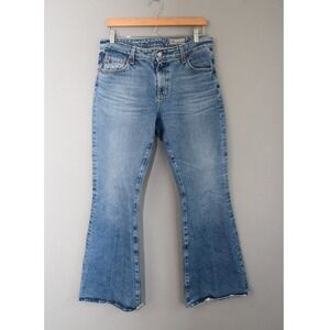 AG Adriano Goldschmied Angeline Jeans 30 Blue Mid Rise Flare Women Light Japan